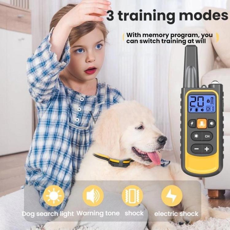 Remote Control Dog Barking Control With Shock Collar, Specification: Orange One-To-One