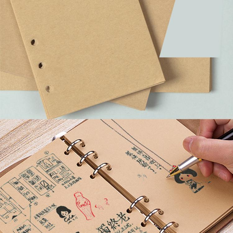 A7 Traveler Notebook Refillable Journal Vintage PU Leather 160 Pages Pocket Diary For Bullet Journaling & Travel