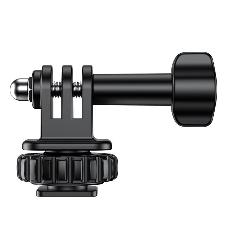 VRIG AC24 1/4 Cold Shoe Mount to Action Camera Adapter Cold Shoe Base F External Camera Tripod - Black