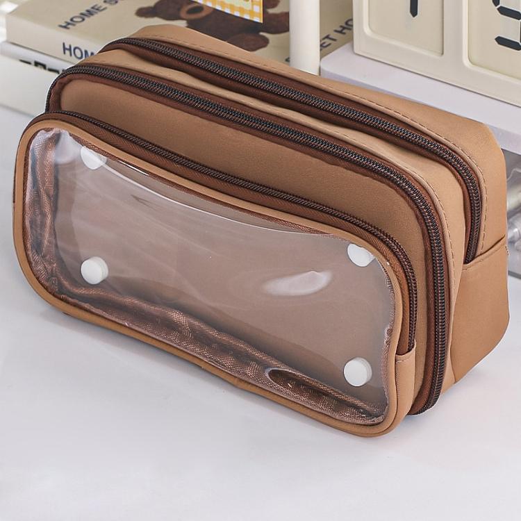 10 Layer Storage Transparent  Pen Pouch Large Capacity Stationery Pouch