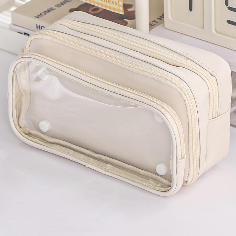 10 Layer Storage Transparent  Pen Pouch Large Capacity Stationery Pouch