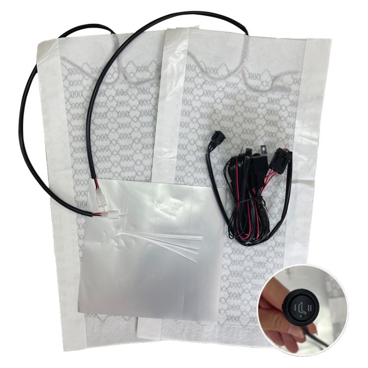 12V Universal Winter Car Seat Heating Pad Set 2: 2-gear + Single Seat  - 2 Heating Pads