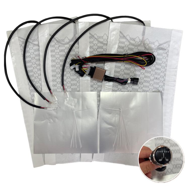 12V Universal Winter Car Seat Heating Pad Set 3: 3-gear + 2 Seats  - 4 Heating Pads