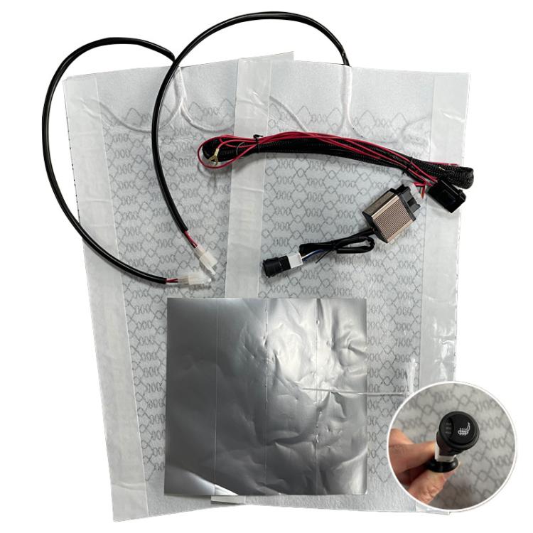 12V Universal Winter Car Seat Heating Pad Set 5: 3-gear + Single Seat  - 2 Heating Pads