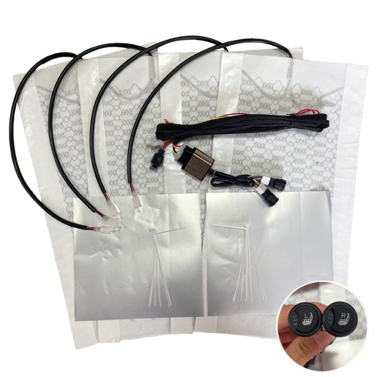 12V Universal Winter Car Seat Heating Pad Set 5: 3-gear + 2 Seats  - 4 Heating Pads