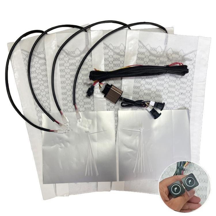 12V Universal Winter Car Seat Heating Pad Set 10: 3-gear + 2 Seats  - 4 Heating Pads