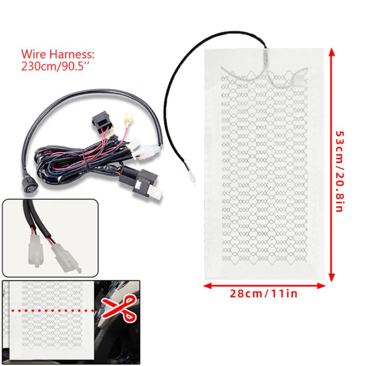 12V Universal Winter Car Seat Heating Pad Set 2: 2-gear + 2 Seats  - 4 Heating Pads