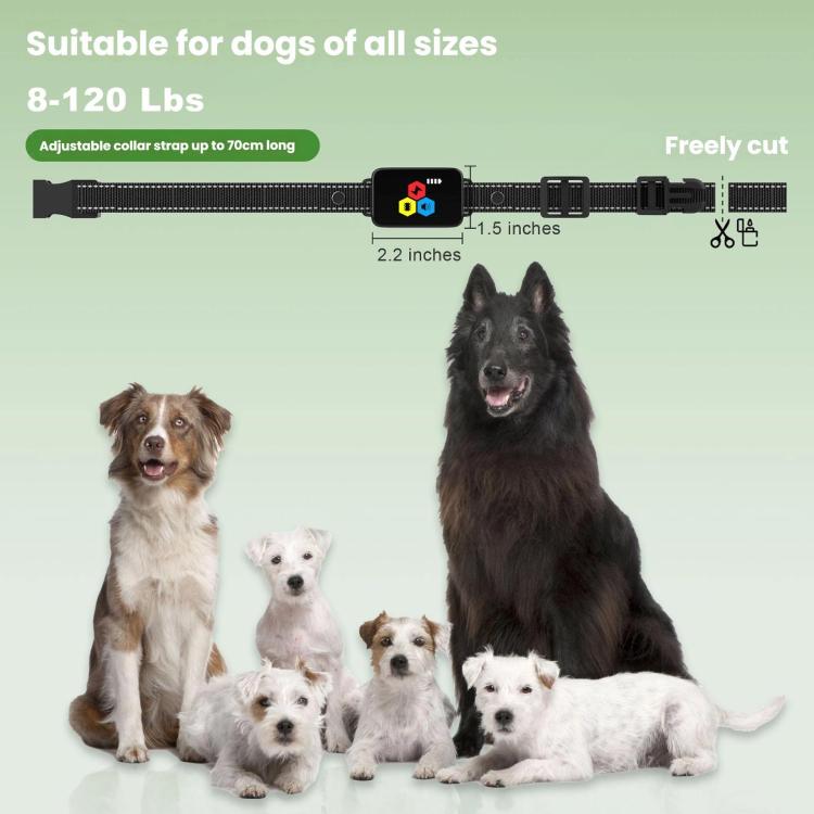 Color Screen Shock Collar Remote Control Dog Training Device - 1set