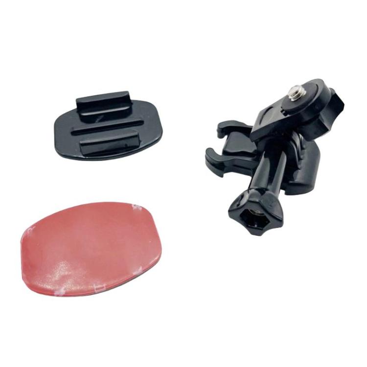 3sets 1/4 Screw Adapter Quick-Release Base Motorcycle Helmet Accessory Base, Spec: Plane