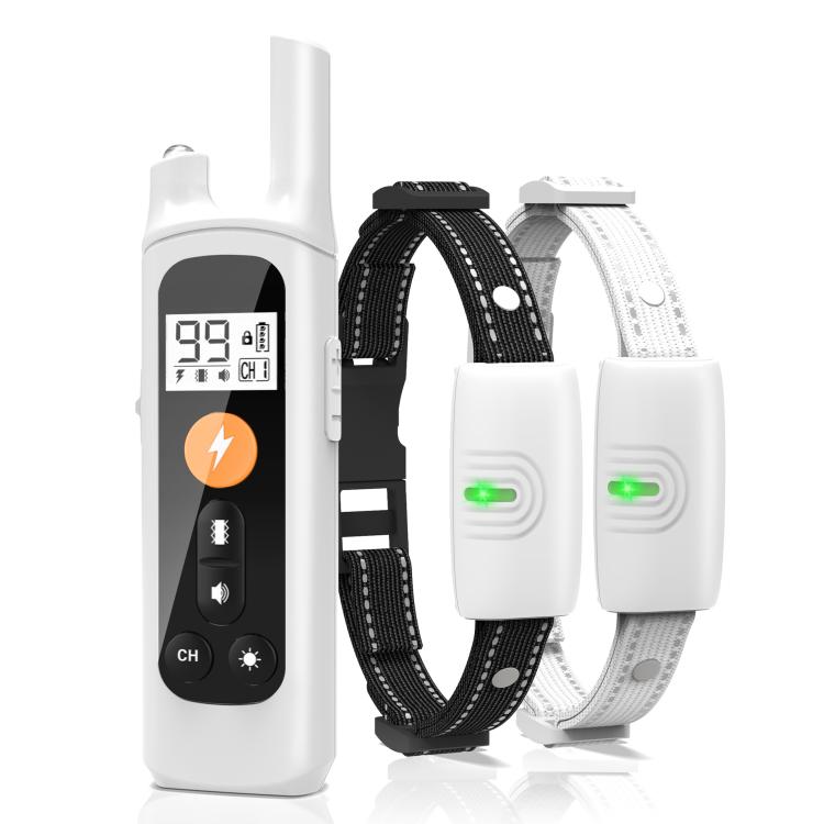 Remote Control Dog Barking Control Device Rechargeable Waterproof Electric Shock Collar, Specification: One To Two