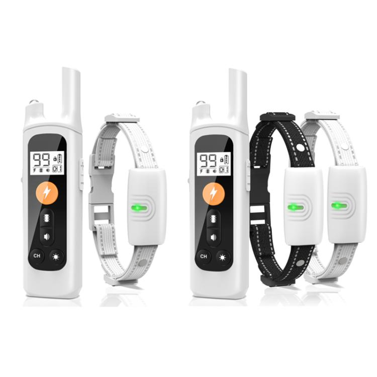 Remote Control Dog Barking Control Device Rechargeable Waterproof Electric Shock Collar, Specification: One To Two