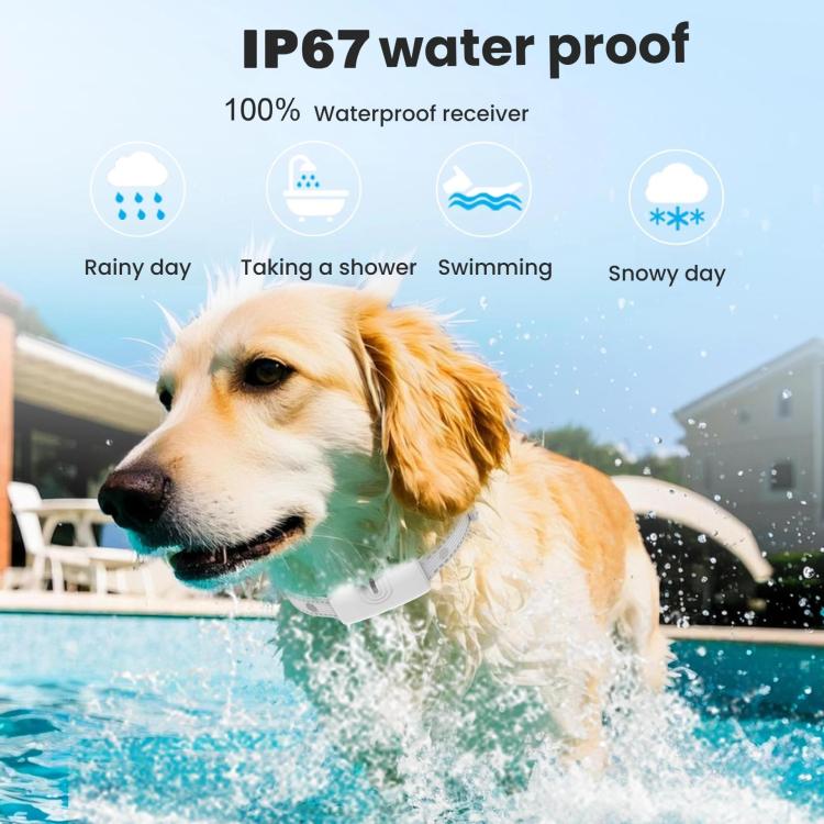 Remote Control Dog Barking Control Device Rechargeable Waterproof Electric Shock Collar, Specification: One To One