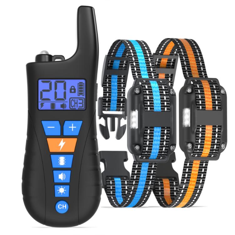 Remote Control Dog Barking Control Device Waterproof Electric Shock Collar, Specification: One To Two