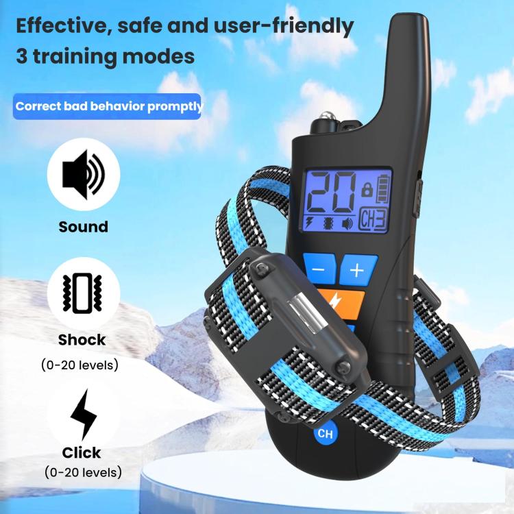 Remote Control Dog Barking Control Device Waterproof Electric Shock Collar, Specification: One To Two