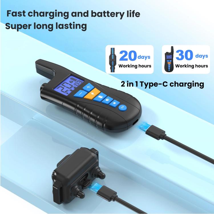 Remote Control Dog Barking Control Device Waterproof Electric Shock Collar, Specification: One To Two
