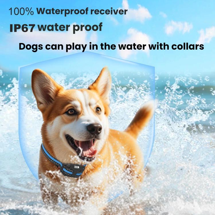 Remote Control Dog Barking Control Device Waterproof Electric Shock Collar, Specification: One To One