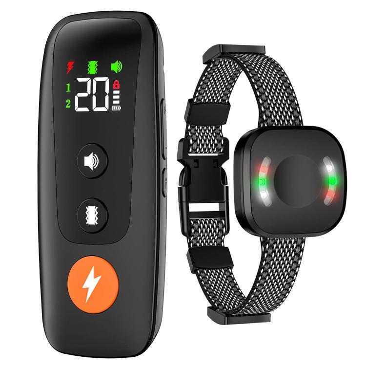 Remote Control Dog Training Automatic Shock Collar - Black