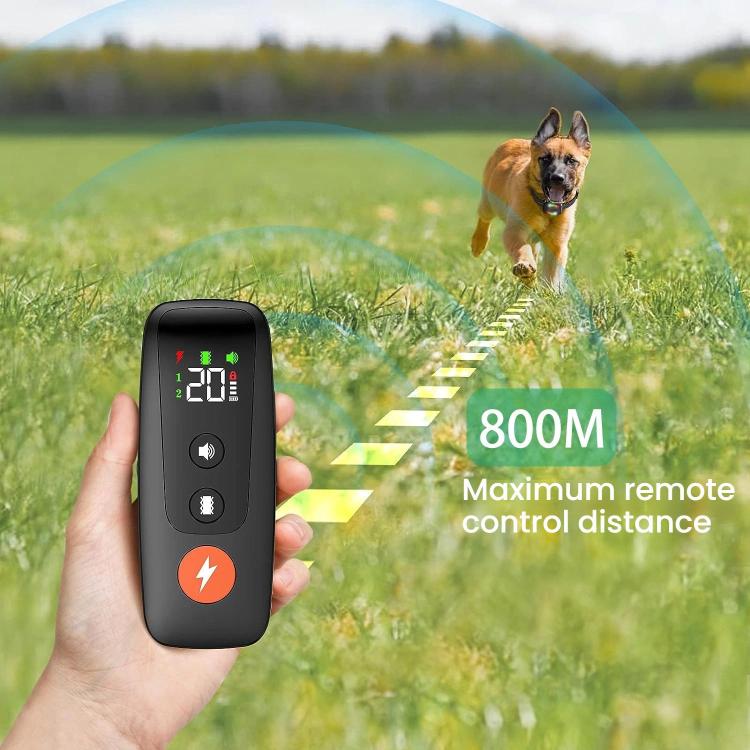 Remote Control Dog Training Automatic Shock Collar - Black