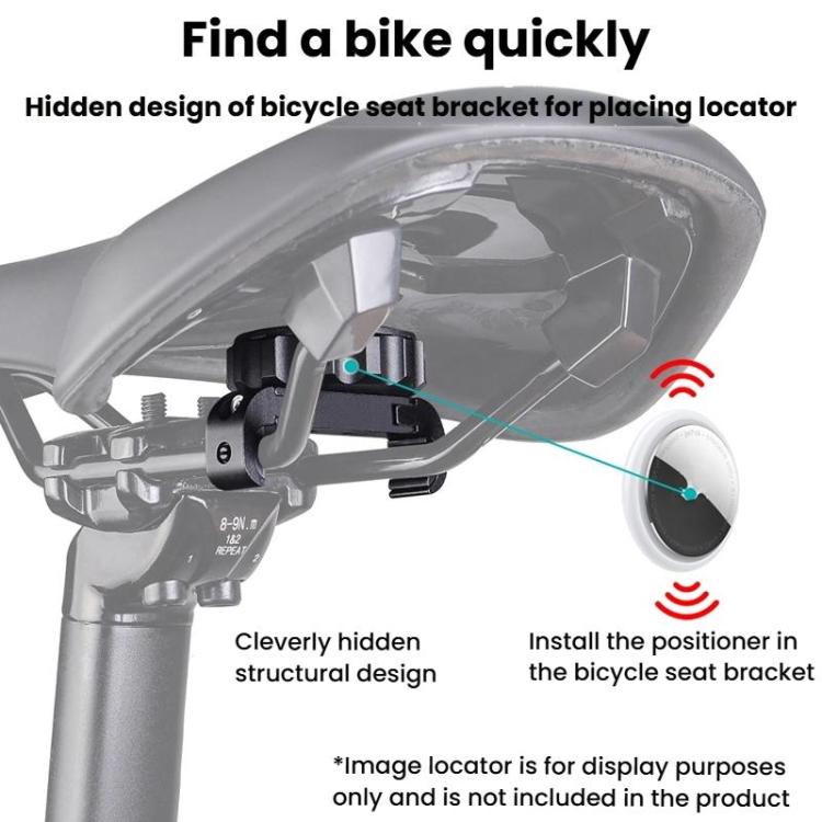For AirTag 2nd Gen / AirTag 1st Gen Mounting Bracket Tracker Anti-Loss Locator Bicycle Bracket, Style: Cushion