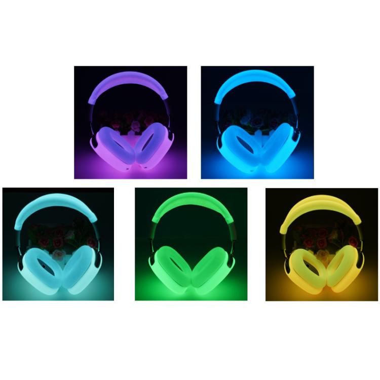 For AirPods Max 2 / Airpods Max 4pcs /Set Head-Mounted Silicone Anti-Bump Protective Cover, Color: Fluorescent Green
