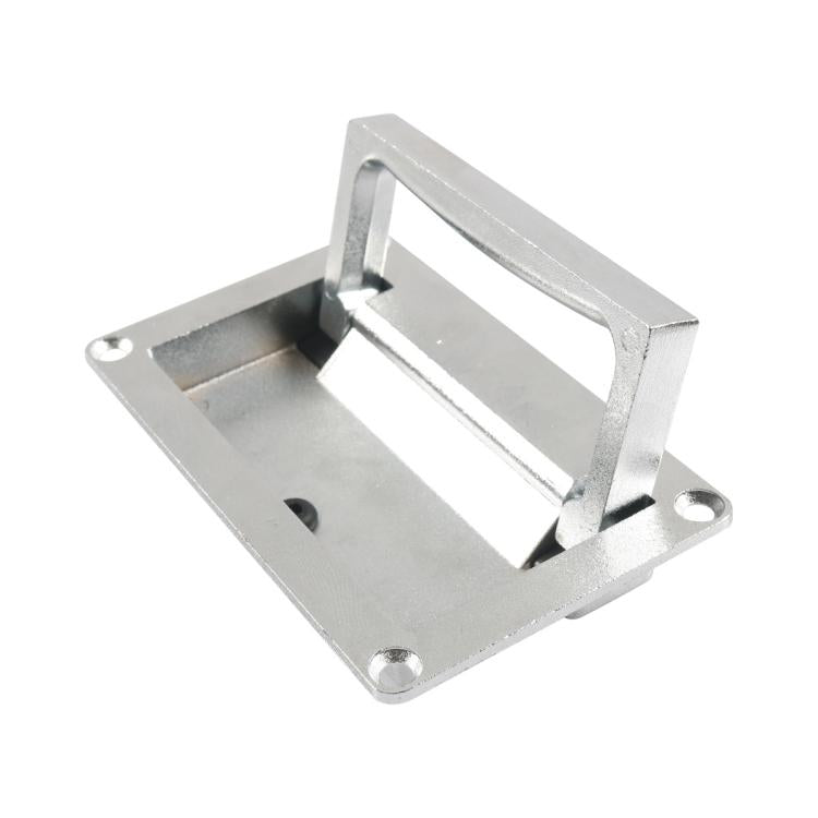 Recessed Foldable Invisible Handle for RV Boat Deck Hatches, Color: Silver