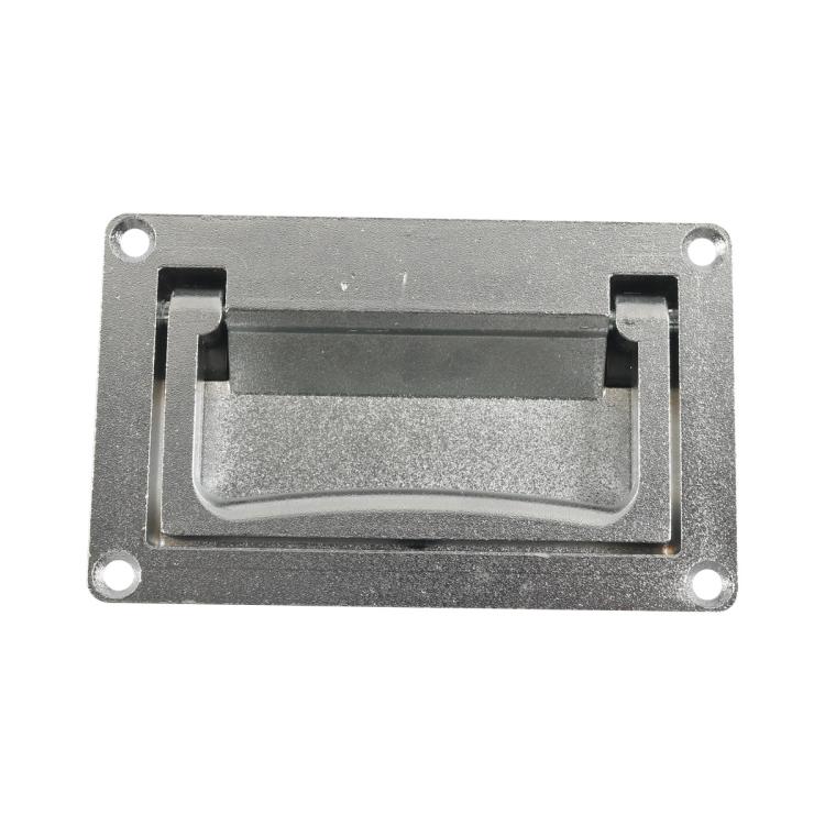 Recessed Foldable Invisible Handle for RV Boat Deck Hatches, Color: Silver with Screws