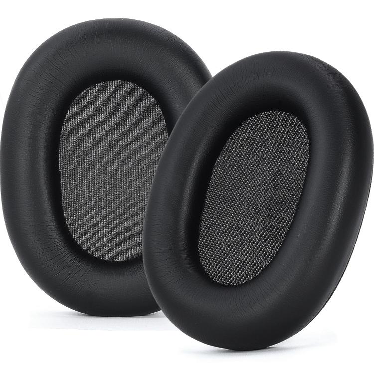 For Sony WH-1000XM6 Headphone 1pair Replacement Protein Ear Pads Soft Foam Ear Cushions - Black
