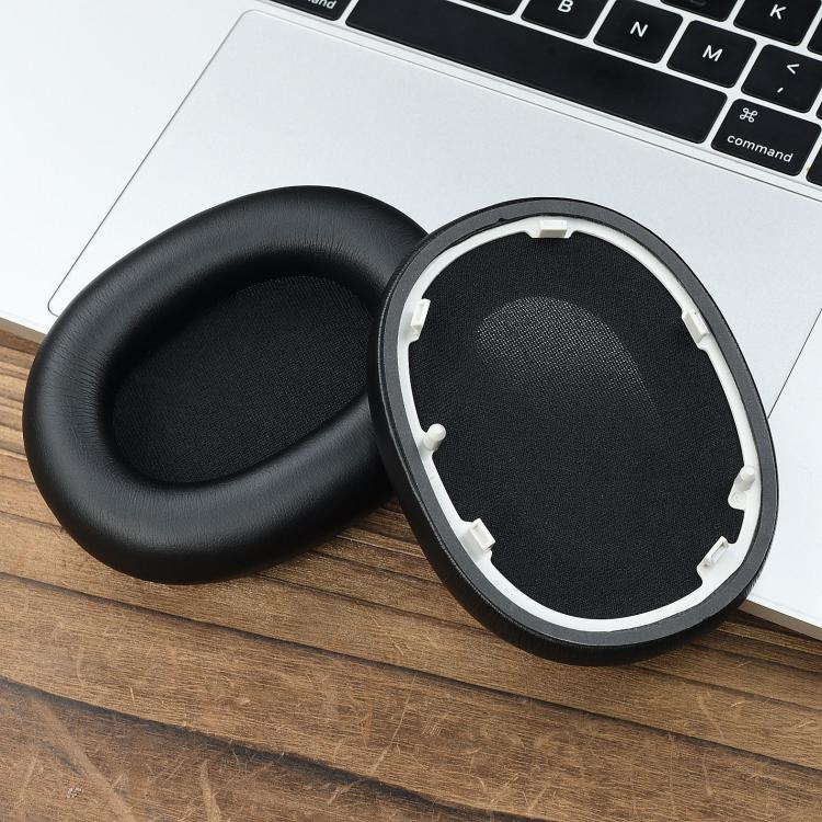For Sony WH-1000XM6 Headphone 1pair Replacement Protein Ear Pads Soft Foam Ear Cushions - Black