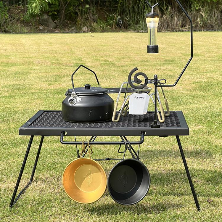 COOL CAMP CF-LT012 Outdoor Mosquito Repellent Incense Clip Lamp Stand Magnetic Camping Light Pole - Black