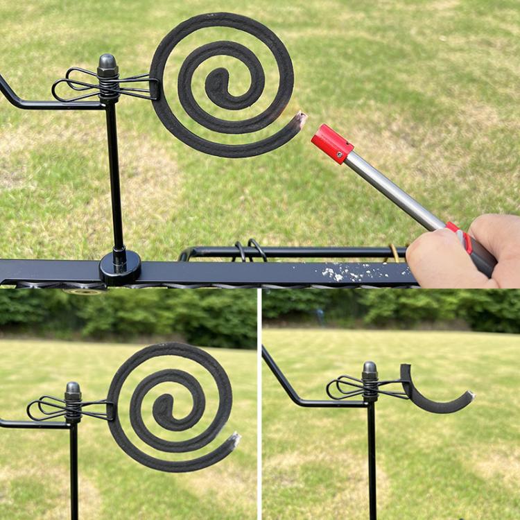 COOL CAMP CF-LT012 Outdoor Mosquito Repellent Incense Clip Lamp Stand Magnetic Camping Light Pole - Black