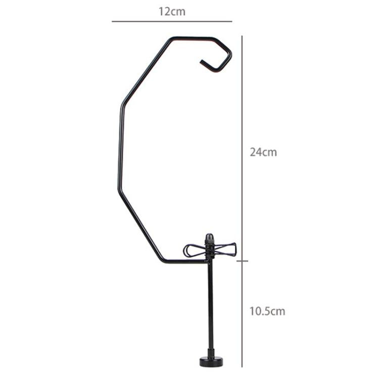 COOL CAMP CF-LT012 Outdoor Mosquito Repellent Incense Clip Lamp Stand Magnetic Camping Light Pole - Black
