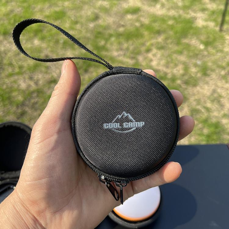 COOL CAMP CF-3023 Round Zipper Coin Pouch Portable Headphone Storage Case For Outdoor Camping