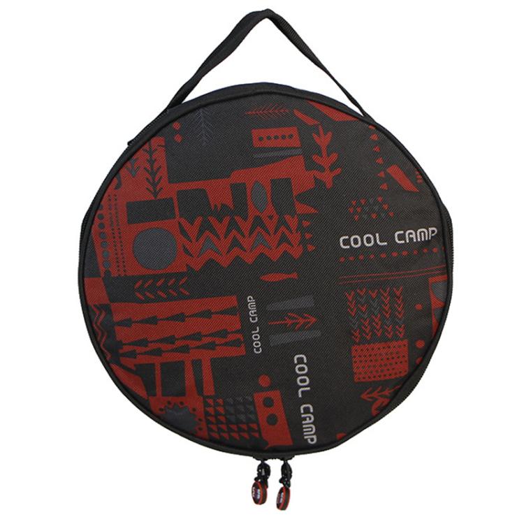 COOL CAMP CF-G669 Portable Bowl Dish Storage Bag Picnic Tableware Bag For Outdoor Camping, Spec: Circle