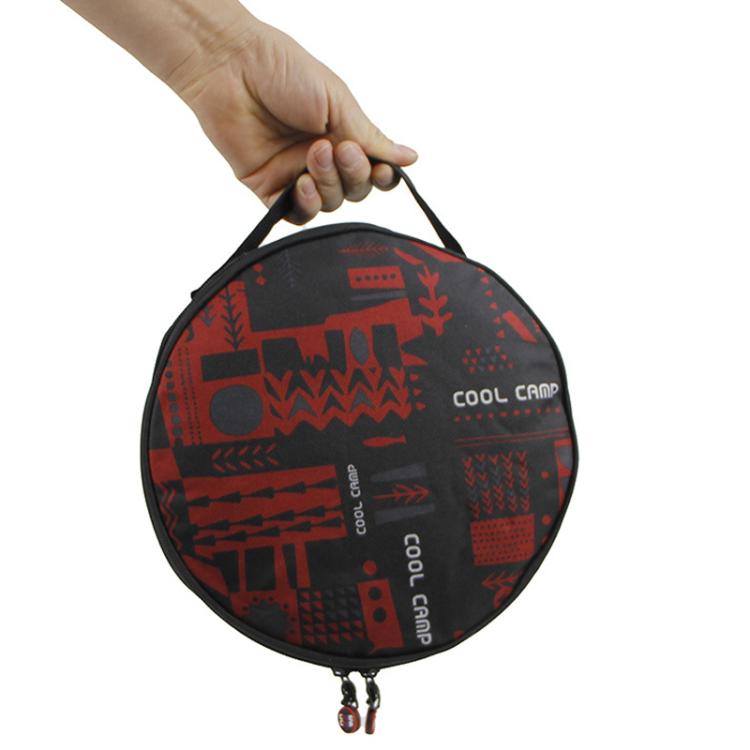 COOL CAMP CF-G669 Portable Bowl Dish Storage Bag Picnic Tableware Bag For Outdoor Camping, Spec: Circle