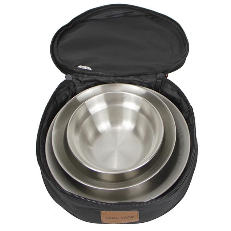 COOL CAMP CF-G669 Portable Bowl Dish Storage Bag Picnic Tableware Bag For Outdoor Camping, Spec: Circle