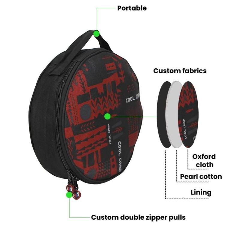 COOL CAMP CF-G669 Portable Bowl Dish Storage Bag Picnic Tableware Bag For Outdoor Camping, Spec: Circle