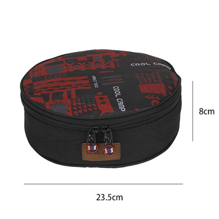 COOL CAMP CF-G669 Portable Bowl Dish Storage Bag Picnic Tableware Bag For Outdoor Camping, Spec: Circle