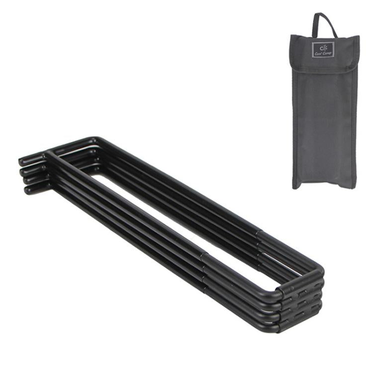 COOL CAMP CF-7001 Outdoor Camping Folding Storage Rack Camping Water Bucket Base Support Mat - Black