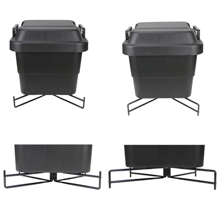COOL CAMP CF-7001 Outdoor Camping Folding Storage Rack Camping Water Bucket Base Support Mat - Black