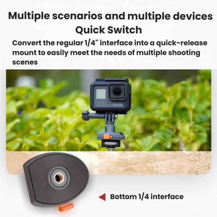 COBONE CQ-1 Quick Release Quick Mount Plate Gimbal Base Accessories For Phones Mirrorless Cameras Action Cameras