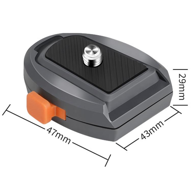 COBONE CQ-1 Quick Release Quick Mount Plate Gimbal Base Accessories For Phones Mirrorless Cameras Action Cameras