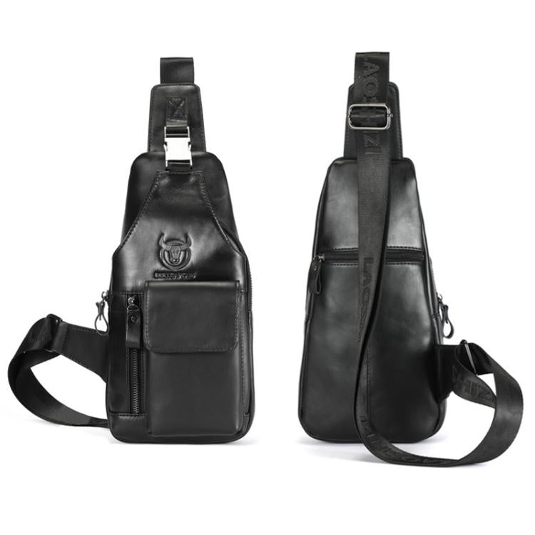 BULL CAPTAIN 8 inch Vintage Men Genuine Leather Crossbody Bag