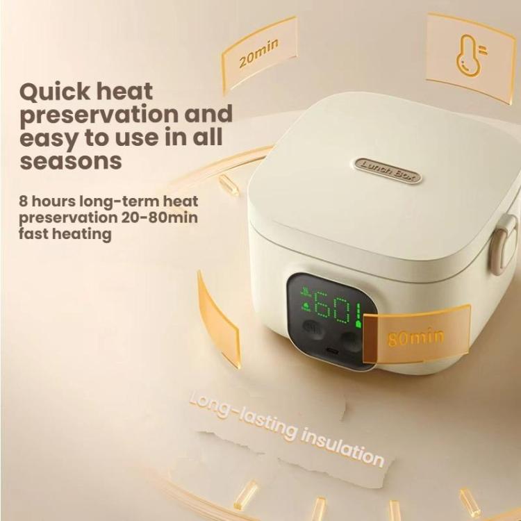 FH-2A 800 ml Wireless Charging Lunch Box No Water Needed With 304 Stainless Steel Inner Pot