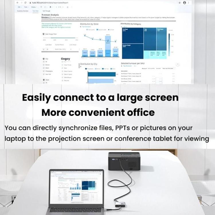 USB3.0+Type-C To Dual HDMI Extender 4K 60HZ Dual Screen Heterodyne HD Video Converter, Size: 25cm - Silver Gray
