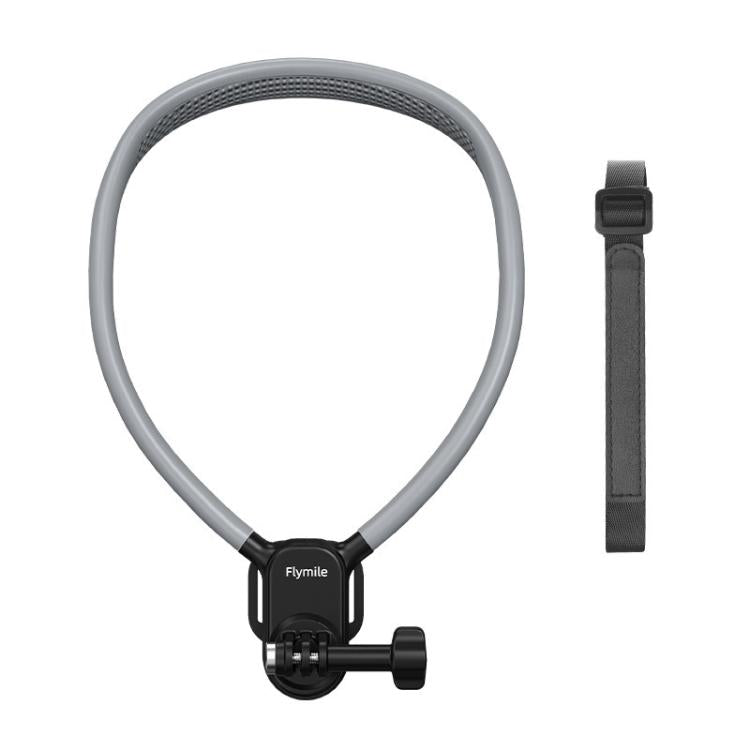 Flymile FLY038 Magnetic Quick-Release Neck Mount for Action Cameras Anti-Shock Stabilized Chest Harness with Air Cushion - Black