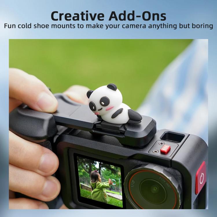 For DJI Action 5 Pro/4/3 Flymile Street Shooting Handle Grip Expansion Cage Kit - Black