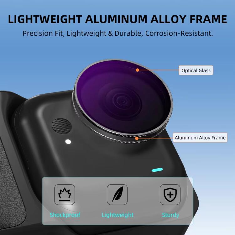 For Insta360 Go Ultra BRDRC Lens Filter Camera Accessories, Spec: ND8+ND16+ND32