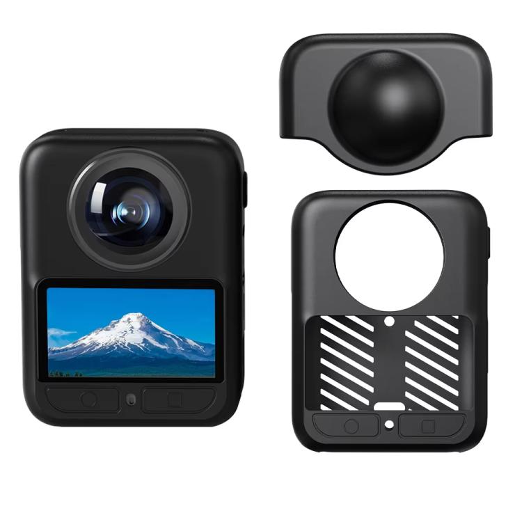 For DJI Osmo 360 Silicone Case Anti-Scratch Shock-Absorbing Dustproof Cover With Lens Cap