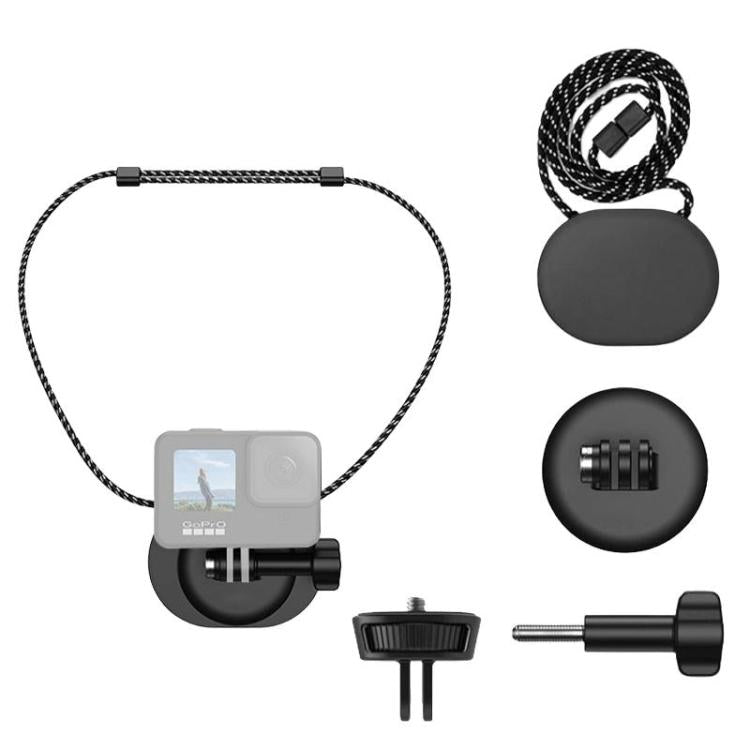 BH-14 With 1/4 inch Adapter Universal Action Camera Magnetic Lanyard Camera Neck-Mount Bracket