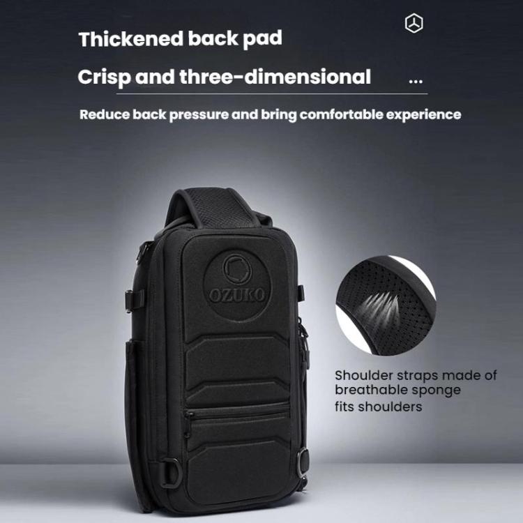 OZUKO Men Multifunctional Waterproof Crossbody Bag
